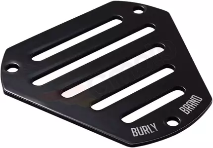 Crni šesterokutni poklopac zračnog filtra s prorezima marke Burly
