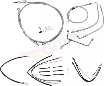 Burly Brand set de cabluri împletite din oțel argintiu - B30-1152
