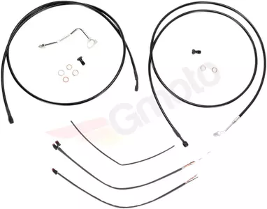 Комплект стоманени оплетени кабели Burly Brand сребро - B30-1115