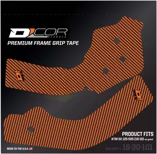 Anti-Rutsch-Rahmenschutz-Aufkleber orange D'Cor Visuals - 16-30-101