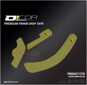 Adesivo antiscivolo di protezione del telaio giallo Suzuki D'Cor Visuals - 16-40-100