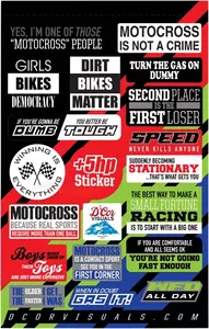 Kit d'autocollants Motocross D'Cor Visuals - 40-90-121