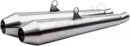 Silenziatore di scarico in acciaio inox spazzolatura Dogana britannica - BC902-100-BR