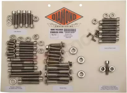 Conjunto de parafusos para motor da Diamond Engineering - DE6514H