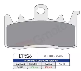 DP Brakes Pastilhas de travão DP528 (FA630) dianteiras de série-1