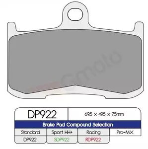 Klocki hamulcowe DP Brakes Standard przód DP922 (FA347) - DP922