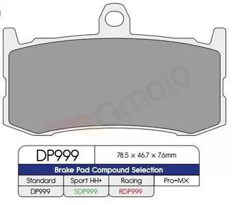 DP Brakes Sinter X-Race prednje kočione pločice RDP999 Proizvod povučen iz ponude - RDP999