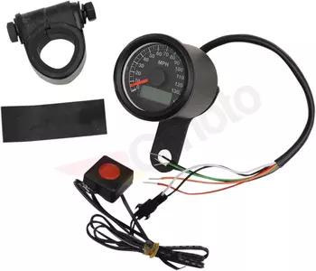 Drag Specialties elektronisk speedometer sort - 21-6899BNU