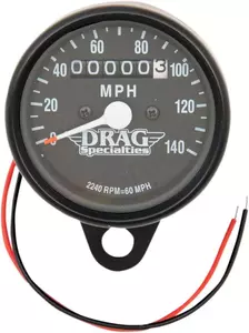 Drag Specialties 2,4 palcový tachometer čierny 2240:60 - 21-6809BDS1