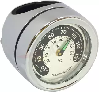 Kromirani termometar na upravljaču Drag Specialties-2