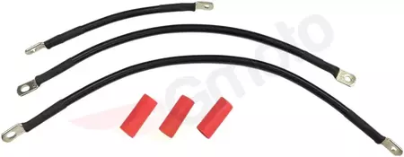 Drag Specialties barošanas kabeļi melni - E25-0091B-T4