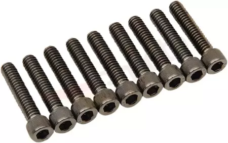 Set de șuruburi pentru capacul de distribuție Drag Specialties negru cromat - MK779BK