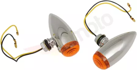 Drag Specialties chrome orange marker lights-1