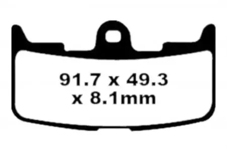 Plaquettes de frein EBC FA 345 HH (2 pièces) - FA345HH