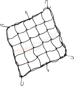 Drag Specialties filet à bagages 6 crochets 38x38 cm noir - 10-6099B-HC4