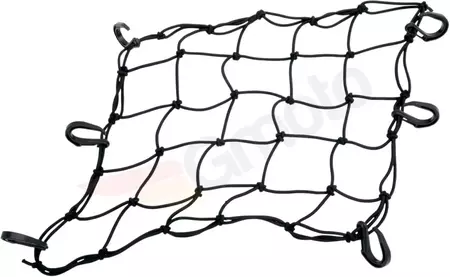 Δίχτυ αποσκευών Drag Specialties 6 πλαστικά άγκιστρα 38x38 cm μαύρο - 10-6099BPOM