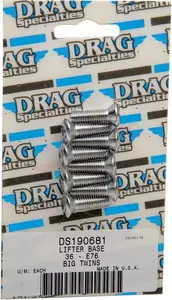 Tornillos cromados de montaje del alojamiento del taqué de válvula Drag Specialties - MK231