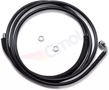 Drag Specialties staalomvlochten koppelingskabel zwart verlengd met 30 cm - 51701-12BLK