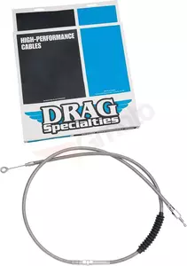 Drag Specialties kopplingskabel med stålflätad armering - 5320606HE
