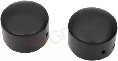 Cubre tornillos eje delantero Drag Specialties negro - W16-0331GB