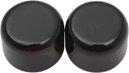 Tapas decorativas Drag Specialties para puntos de montaje del maletero corto negro - C77-0100GB
