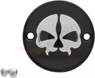 "Drag Specialties" veleno dangtelis juoda kaukolė - 78102B