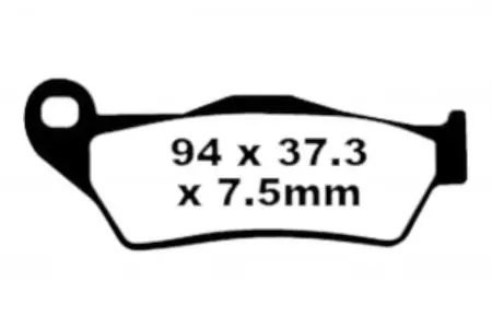 Plaquettes de frein EBC MXS 181 (2 pièces) - MXS181