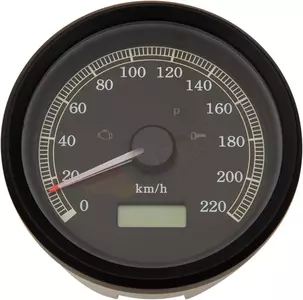 Elektronický tachometer 3-3/8 palca Drag Specialties black km/h - T21-69A4BBDS