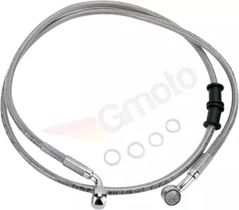 Drag Specialties Stahlflex-Bremsleitungen vorne, transparent - 680210