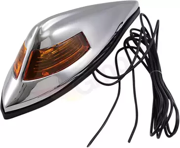 Drag Specialties frontvinge lampa krom diffusor orange - 12-0025-BC312