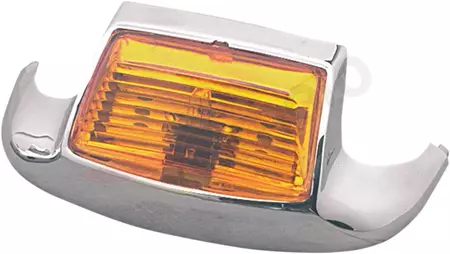 Drag Specialties přední křídlo lampa chromový difuzor oranžová - 51-0636A-BC344