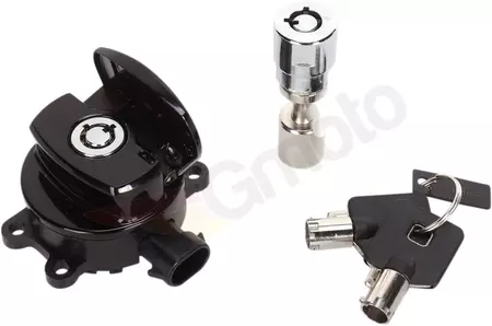 Zündschalter mit Lenkradschloss Drag Specialties schwarz - E21-0214GBK