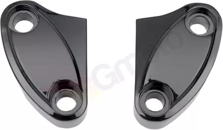 Drag Specialties - clemă superioară de ghidon negru în 2 părți - 57-6029AB