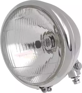 Lampă frontală de 6,5 inch Drag Specialties cromată 55/100W cu suport inferior-1