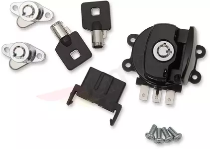 Interruttore di accensione + set di serrature Drag Specialties nero - E21-0209GB/45