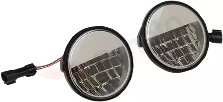 LED лампи за къси светлини 4,5 инча Drag Specialties черни-1