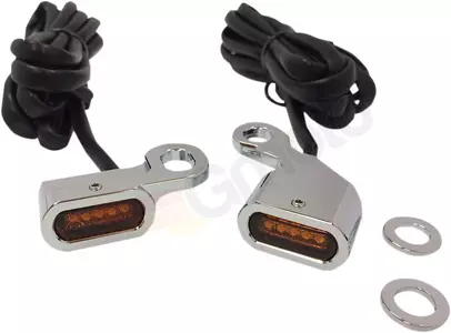 Drag Specialties chrome orange marker lights - L22-0230CAENU