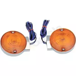 Intermitentes traseros Drag Specialties cromados naranja - L12-6030ARE
