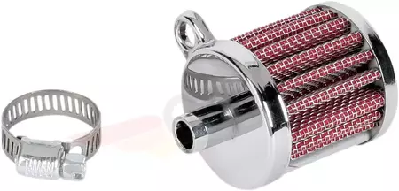 Drag Specialties 1.5 inch chrome mini engine vent filter-1