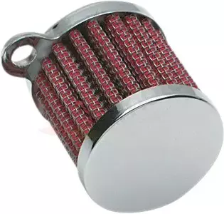 Drag Specialties Mini filtro de ventilação do motor cromado de 1,5 polegadas-2