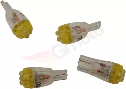 Mini ampoule LED orange 12V - T10-4LEDA-HC