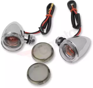 Luzes de marcação cromadas transparentes/fumê do Mini Deuce Drag Specialties - 20-6390C/MH
