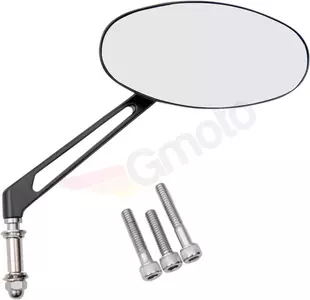Drag Specialties 6 inch ovale spiegel zwart - 06400288SC-3N