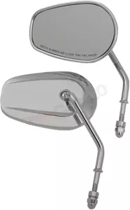 Teardrop-peilit lyhyillä kahvoilla Drag Specialties kromi - M60-6385C