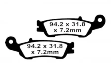 Plaquettes de frein EBC FA 450 TT (2 pièces) - FA450TT