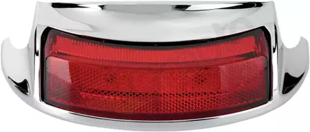 Drag Specialties rear wing lamp chrome diffuser red - F51-0645