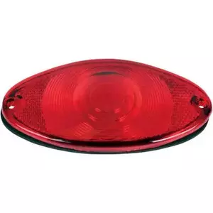 Cortina vermelha do farolim traseiro Cat-Eye Drag Specialties - 12-0042E-RL