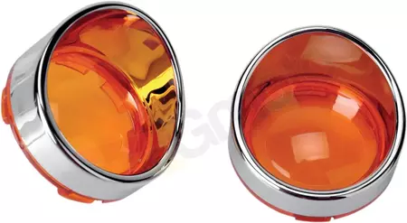 Difusor de semáforo com moldura Drag Specialties laranja - L22-6828A