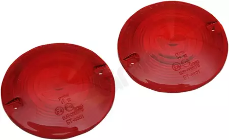 Drag Specialties piros jelzőlámpa árnyékoló 2 db. - 12-0203-RL2D