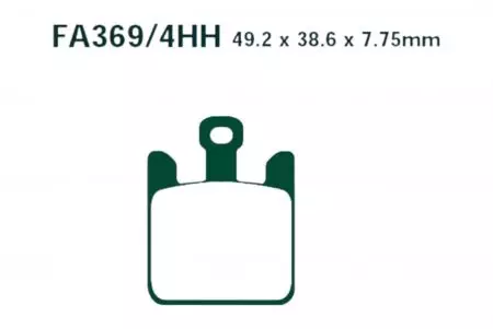 EBC EPFA 369/4 HH zavorne ploščice (4 kosi) - EPFA369/4HH
